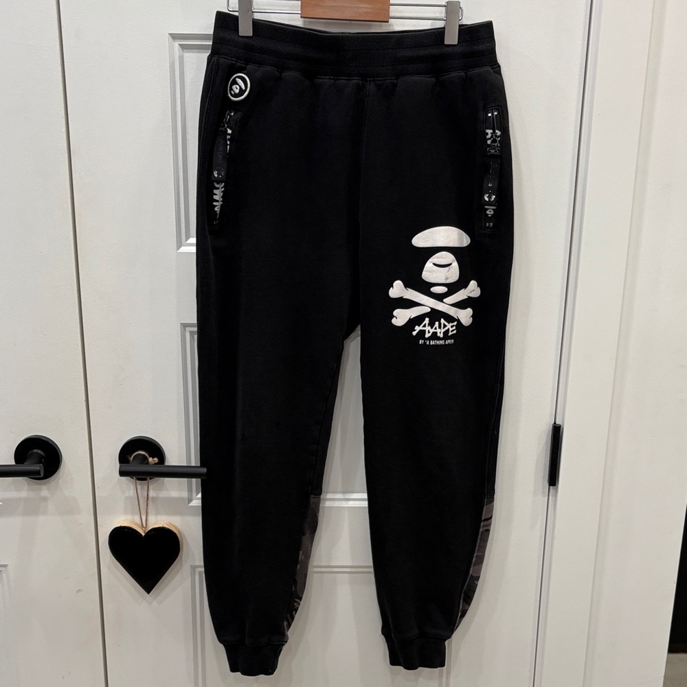 AAPE Kids Black Casual Joggers